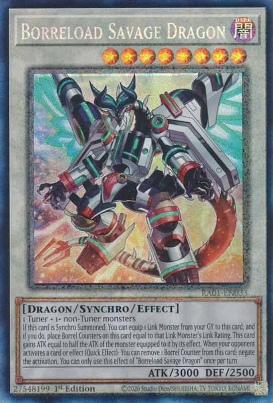 Borreload Savage Dragon PCR RA01-EN033 (25th Anniversary Rarity Collection)  - 1st Edition