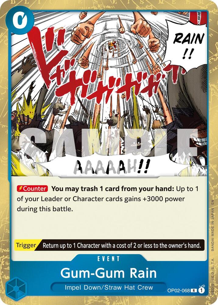 Gum-Gum Rain (Reprint) OP02-068 (Premium Booster -The Best- Vol. 2)  - Foil