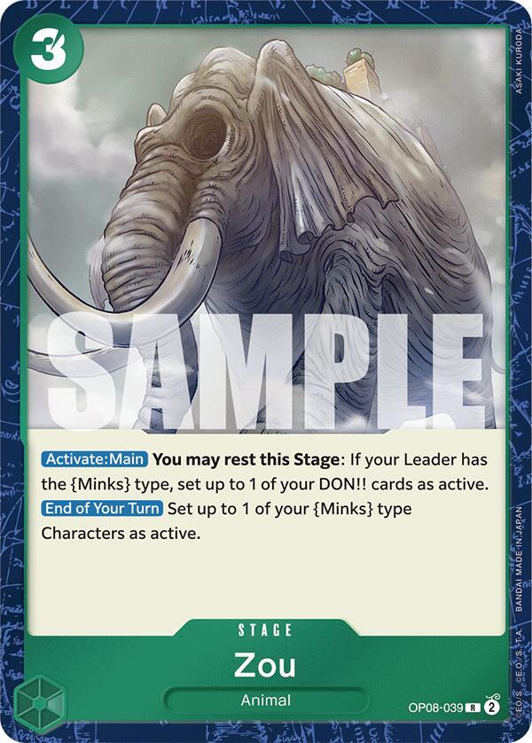 Zou OP08-039 (Two Legends)  - Foil