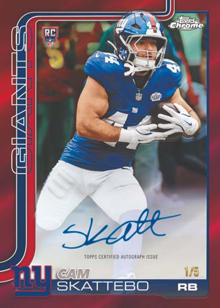 Topps 2025 Chrome NFL Football Value Box