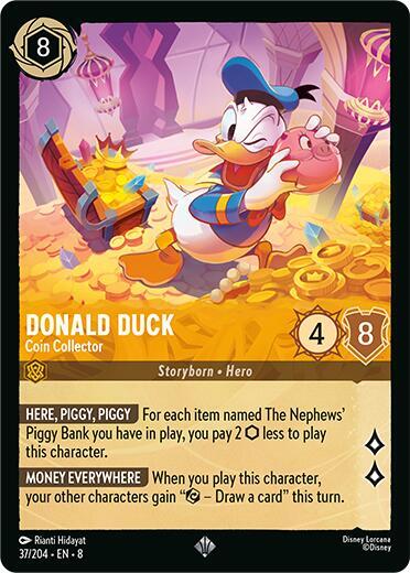 Donald Duck, Coin Collector 37/204 (Reign of Jafar)  - Cold Foil