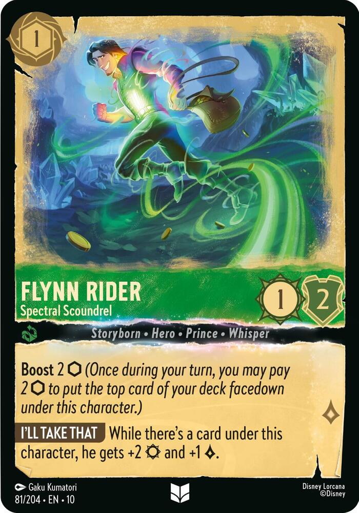Flynn Rider, Spectral Scoundrel 81/204 (Whispers in the Well)  - Cold Foil