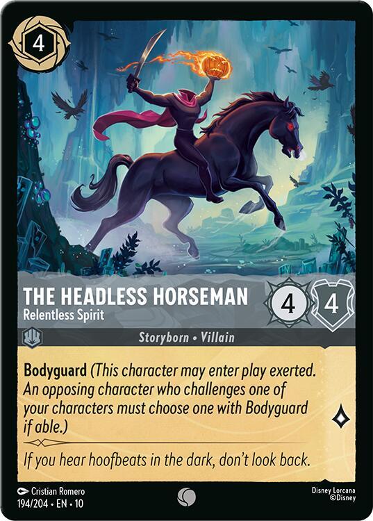 The Headless Horseman, Relentless Spirit 194/204 (Whispers in the Well)  - Cold Foil