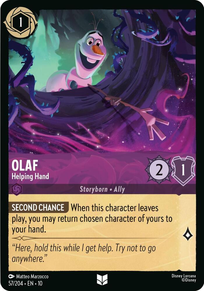 Olaf, Helping Hand 57/204 (Whispers in the Well)  - Cold Foil