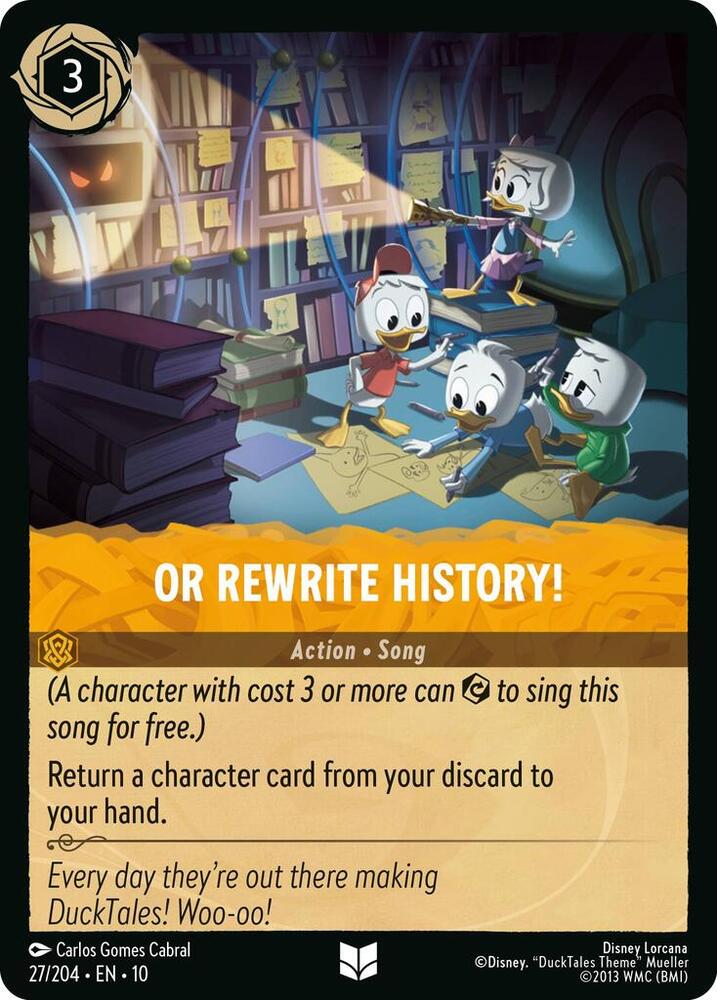 Or Rewrite History! 27/204 (Whispers in the Well)  - Cold Foil