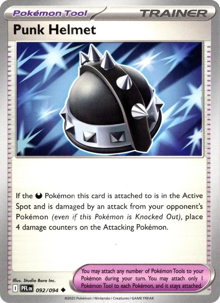 Punk Helmet 092/094 (ME02: Phantasmal Flames)  - Reverse Holofoil