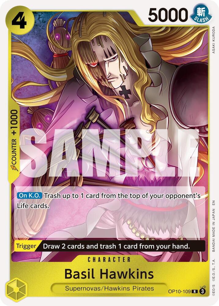 Basil Hawkins (Reprint) OP10-109 (Premium Booster -The Best- Vol. 2)  - Foil