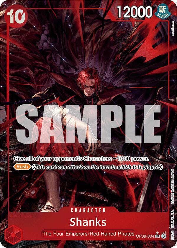 Shanks OP09-004 (Emperors in the New World)  - Alternate Art Foil