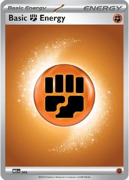 Basic Fighting Energy 6 (MEE: Mega Evolution Energies)  - Holofoil
