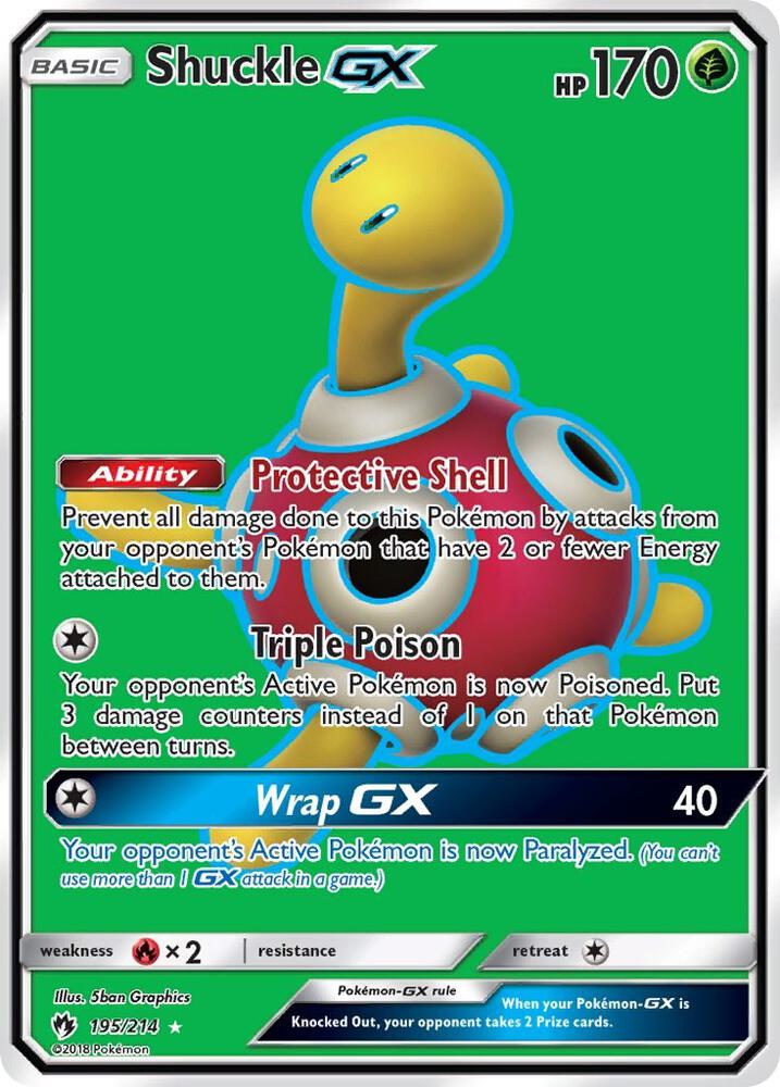 Shuckle GX 195/214 (SM - Lost Thunder)  - Holofoil