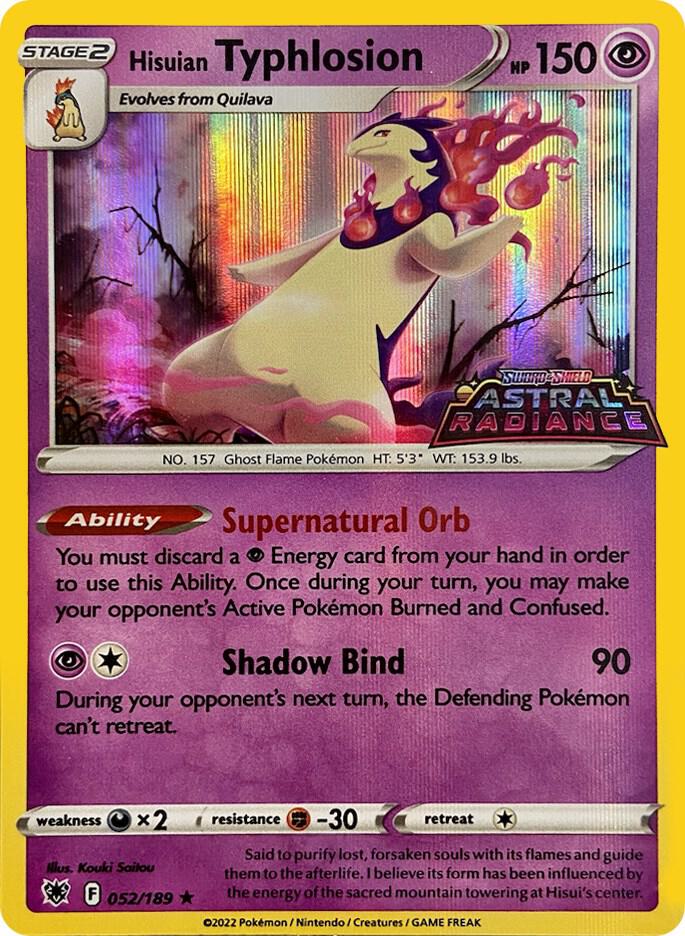 Hisuian Typhlosion GameStop Exclusive 052/189 (Miscellaneous Cards & Products)  - Holofoil