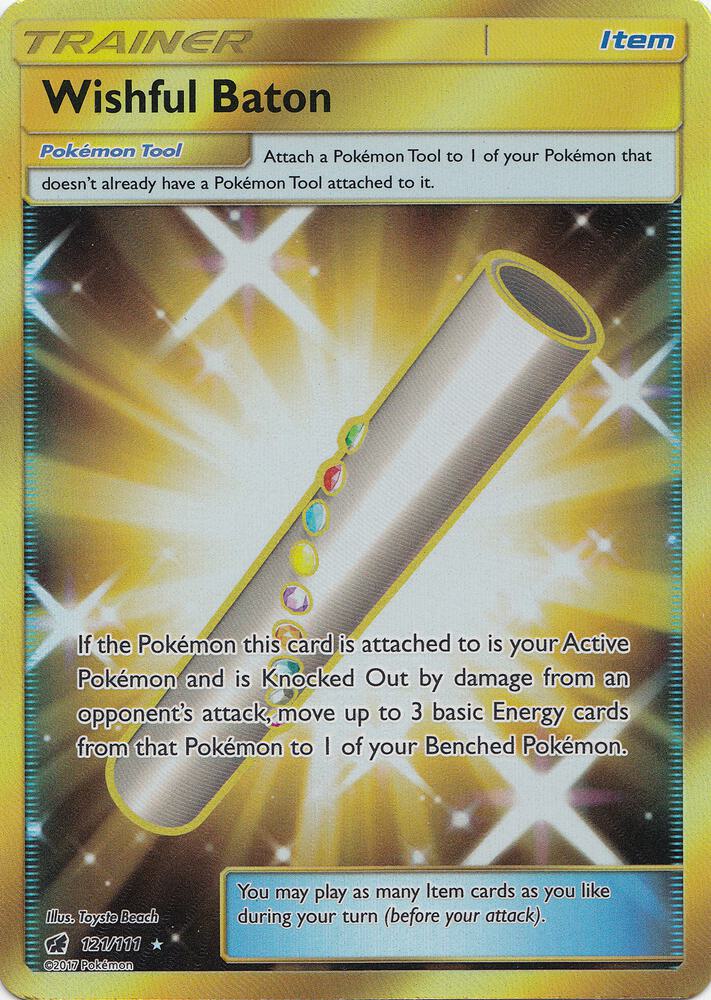 Wishful Baton 121/111 (SM - Crimson Invasion)  - Holofoil