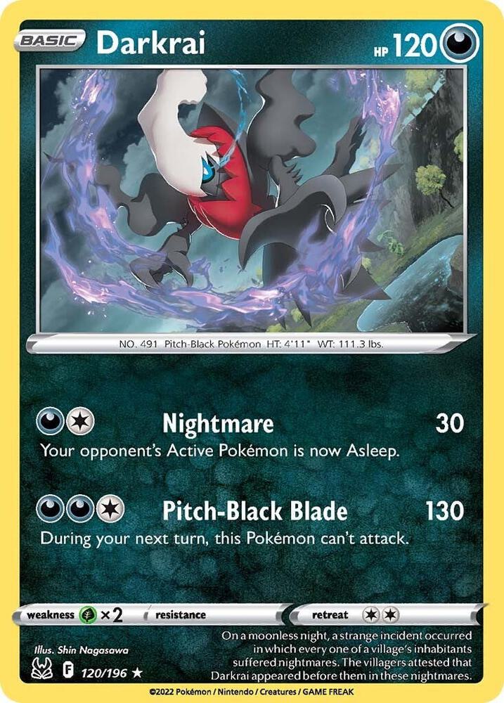 Darkrai 120/196 (SWSH11: Lost Origin)  - Holofoil