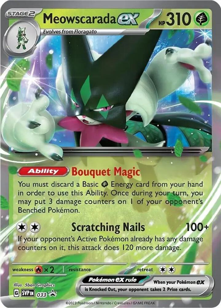 Meowscarada ex 033 (SV: Scarlet & Violet Promo Cards)  - Holofoil