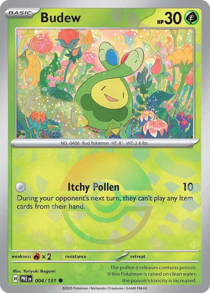 Budew 004/131 (SV: Prismatic Evolutions)  - Poke Ball Holofoil