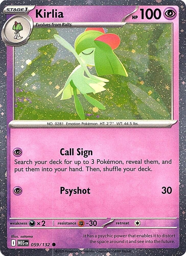 Kirlia 059/132 (Miscellaneous Cards & Products)  - Cosmo Holofoil