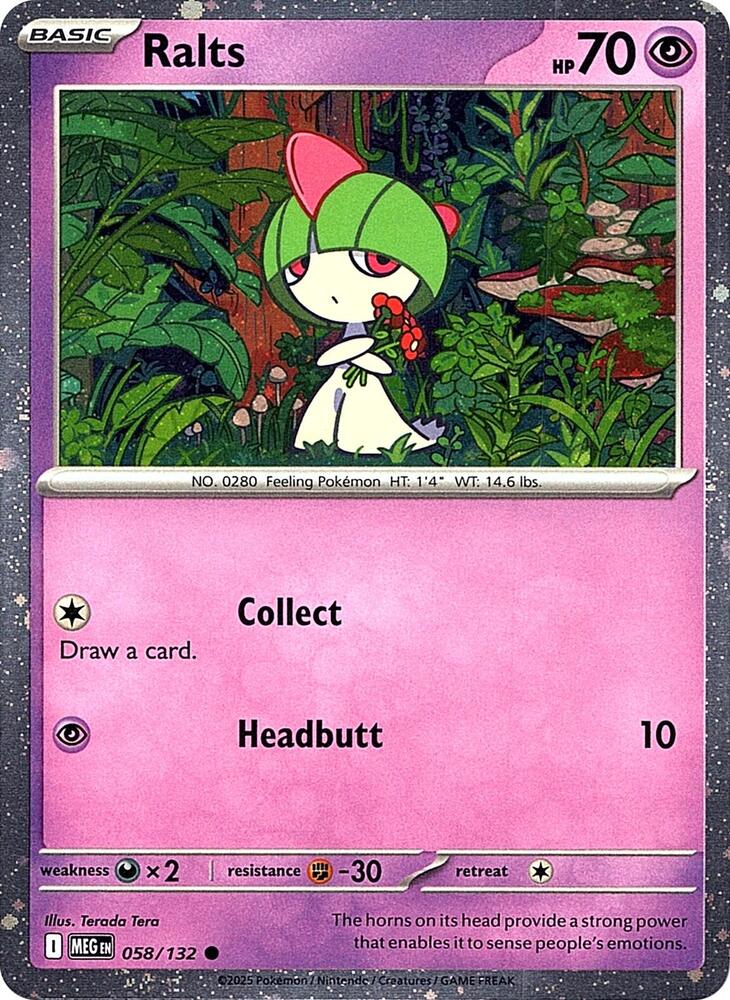 Ralts 058/132 (Miscellaneous Cards & Products)  - Cosmo Holofoil