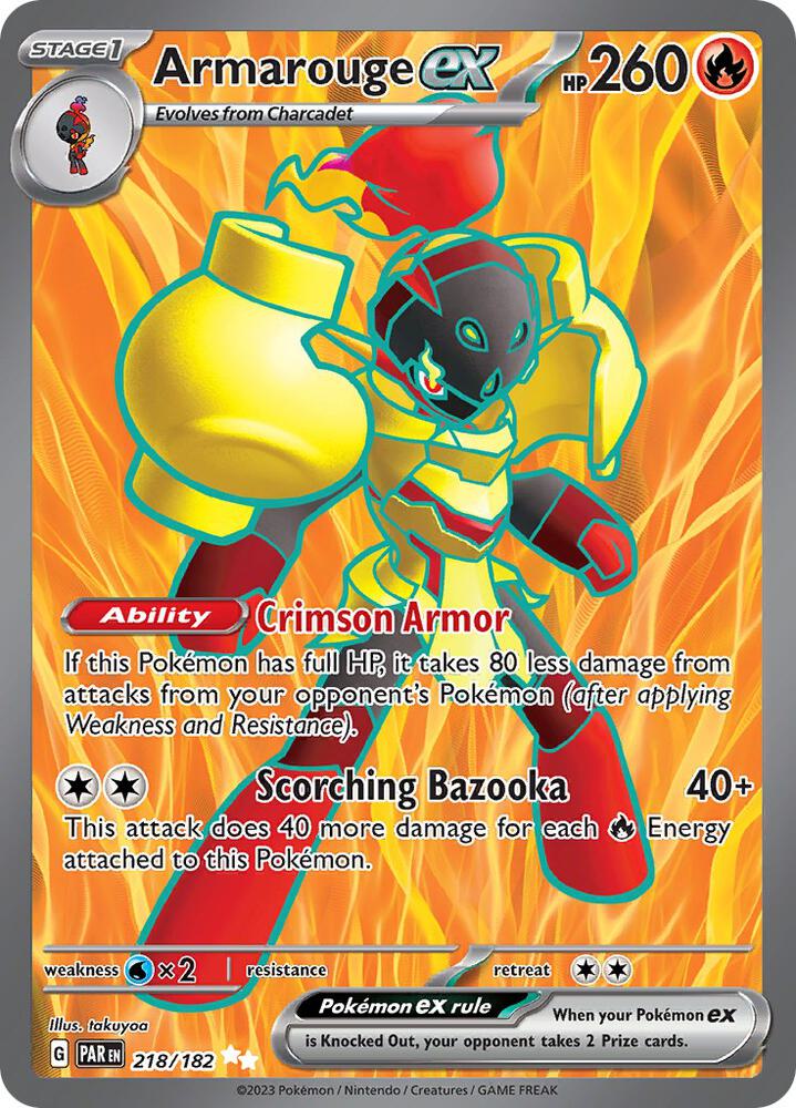 Armarouge ex 218/182 (SV04: Paradox Rift)  - Holofoil