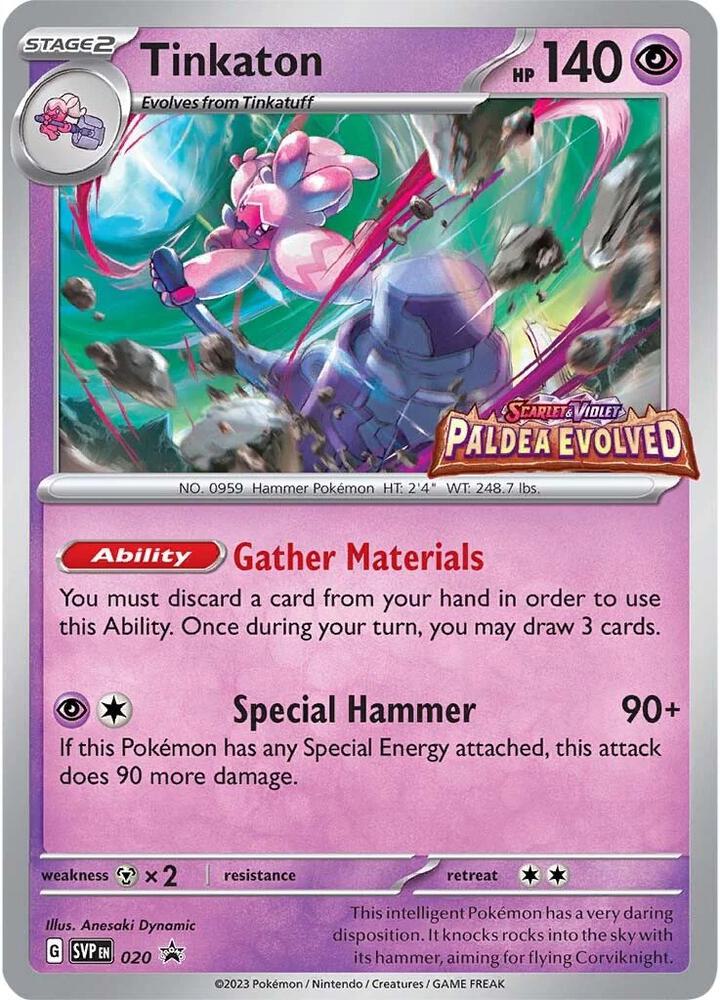 Tinkaton Prerelease 020 (SV: Scarlet & Violet Promo Cards)  - Holofoil