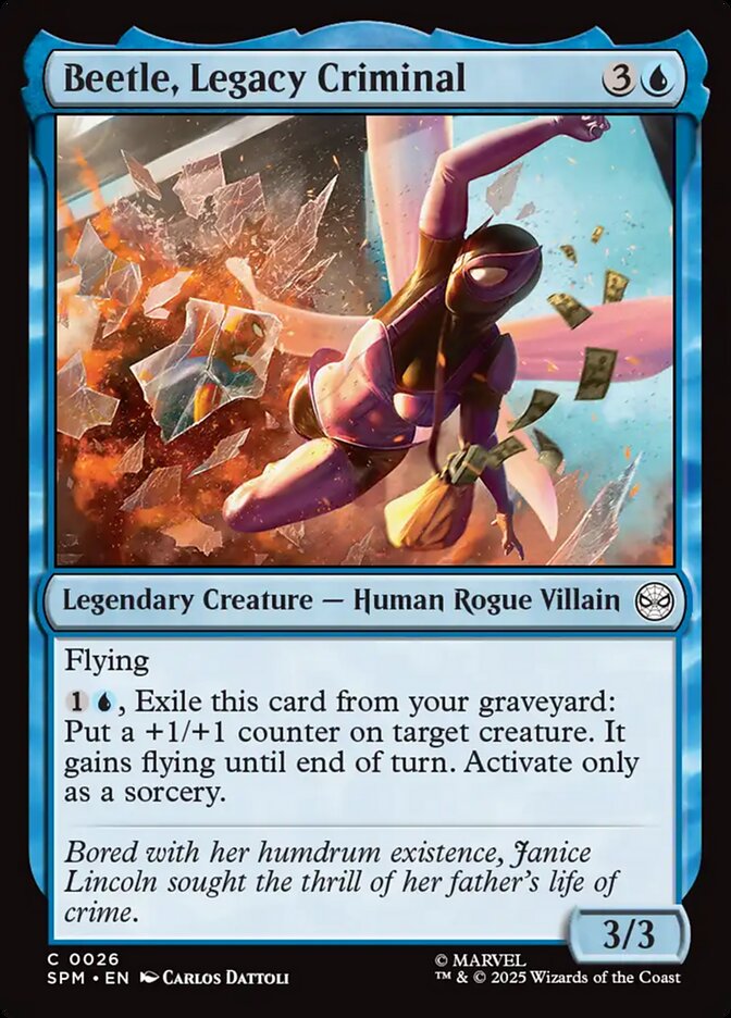 Beetle, Legacy Criminal 26/198 (Marvel's Spider-Man)  - Showcase Foil
