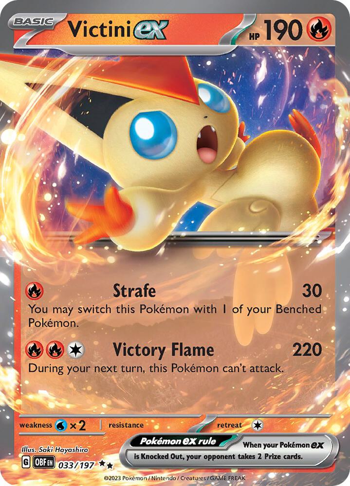 Victini ex 033/197 (SV03: Obsidian Flames)  - Holofoil
