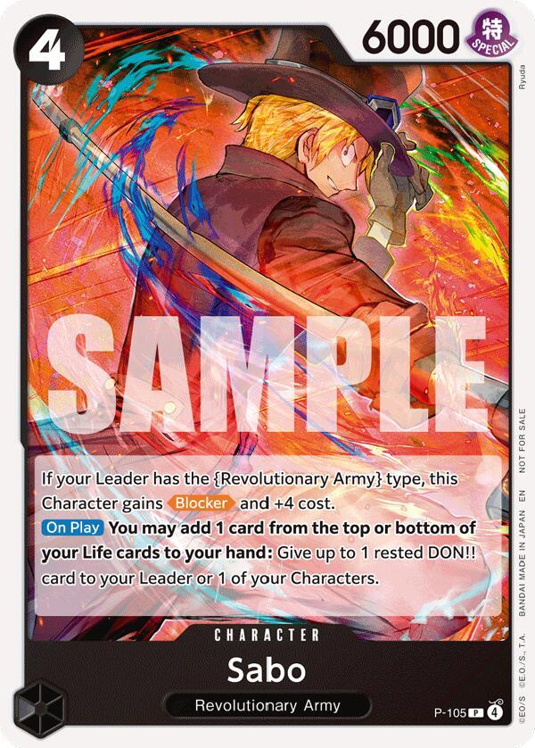Sabo (Store Tournament 2025 Vol.4) P-105 (One Piece Promotion Cards) 