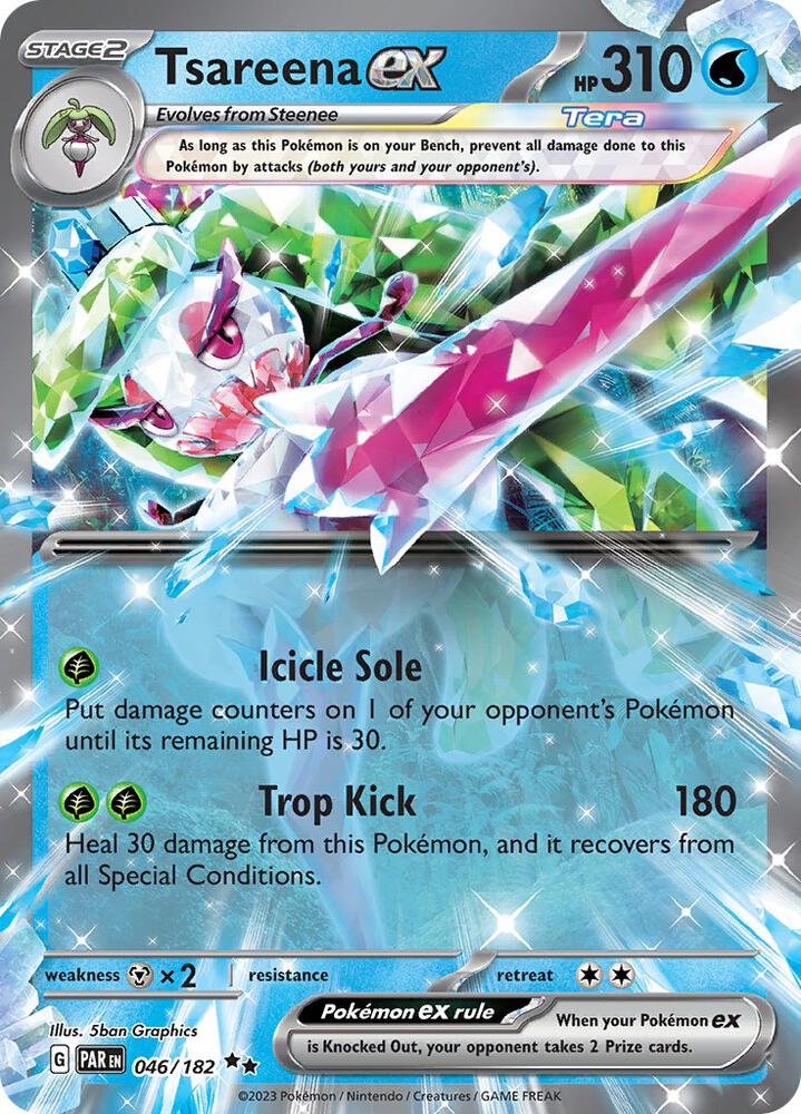 Tsareena ex 046/182 (SV04: Paradox Rift)  - Holofoil