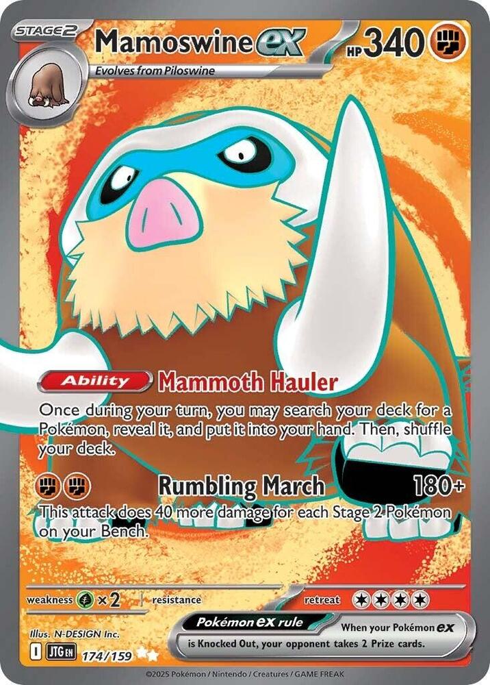 Mamoswine ex 174/159 (SV09: Journey Together)  - Holofoil