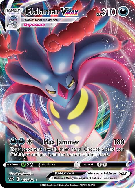 Malamar VMAX 122/192 (SWSH02: Rebel Clash)  - Holofoil