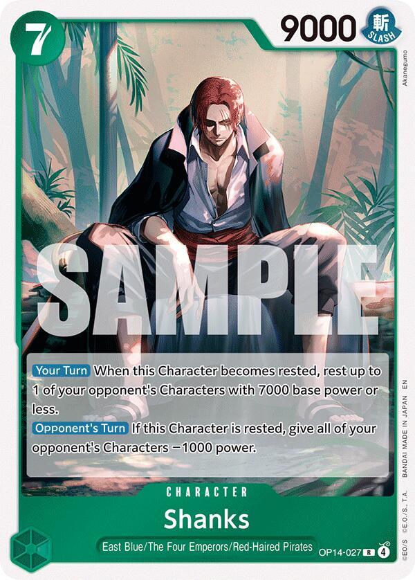 Shanks OP14-027 (The Azure Sea's Seven)  - Foil