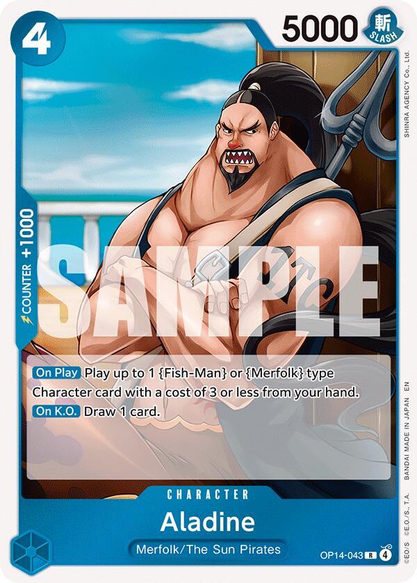 Aladine OP14-043 (The Azure Sea's Seven)  - Foil