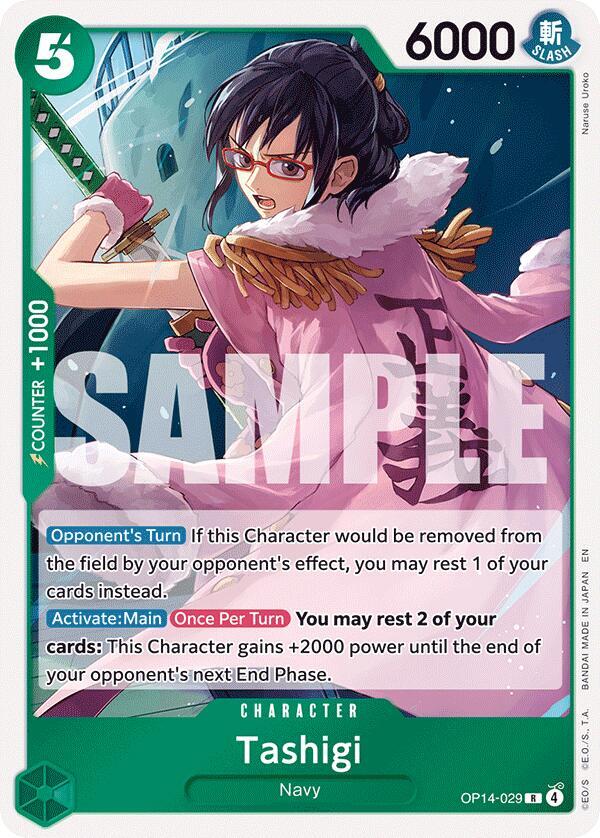 Tashigi OP14-029 (The Azure Sea's Seven)  - Foil
