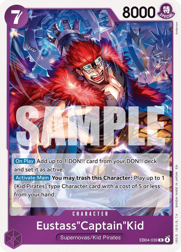 Eustass"Captain"Kid EB04-039 (The Azure Sea's Seven)  - Foil