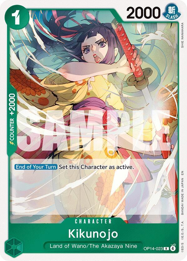 Kikunojo OP14-023 (The Azure Sea's Seven)  - Foil