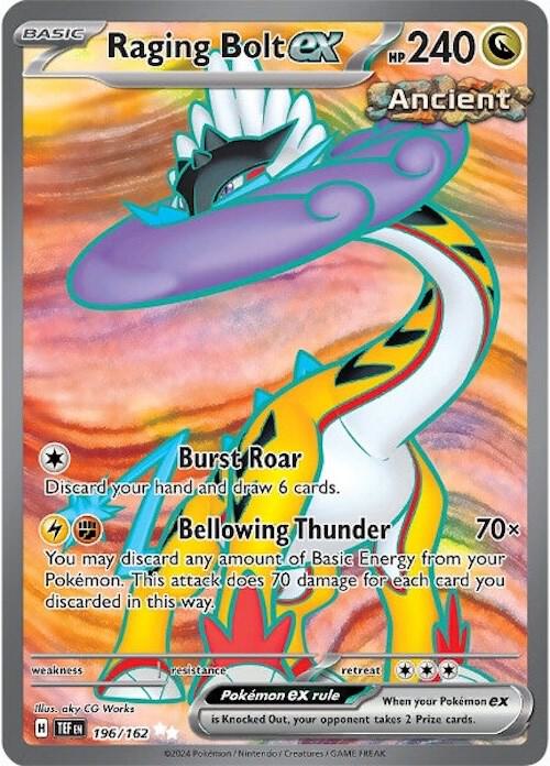 Raging Bolt ex 196/162 (SV05: Temporal Forces)  - Holofoil