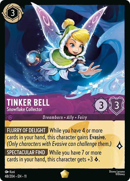 Tinker Bell, Snowflake Collector 48/204 (Winterspell)  - Cold Foil