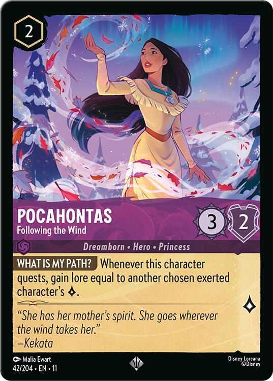Pocahontas, Following the Wind 42/204 (Winterspell) 