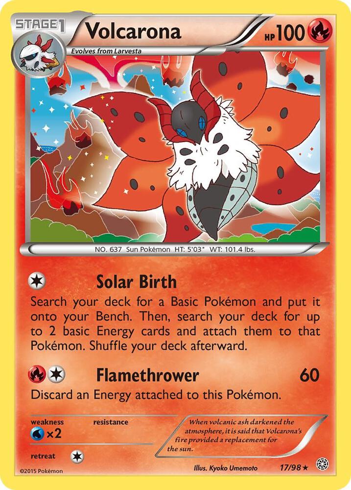 Volcarona 17/98 (XY - Ancient Origins)  - Holofoil