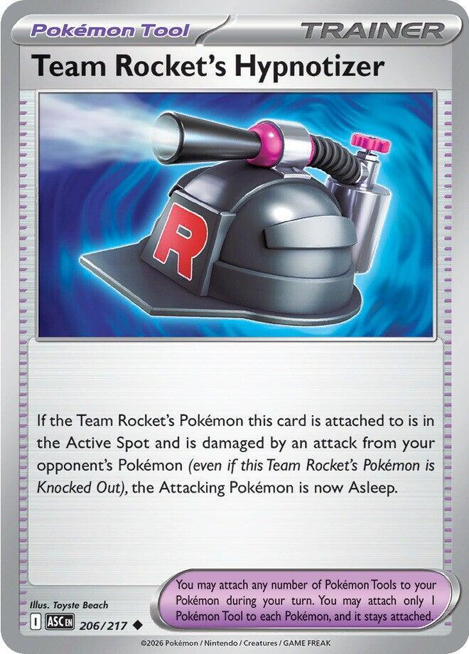 Team Rocket's Hypnotizer 206/217 (ME: Ascended Heroes)  - Reverse Holofoil