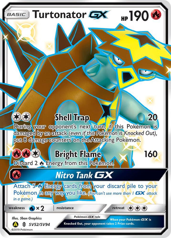 Turtonator GX SV52/SV94 (Hidden Fates: Shiny Vault)  - Holofoil