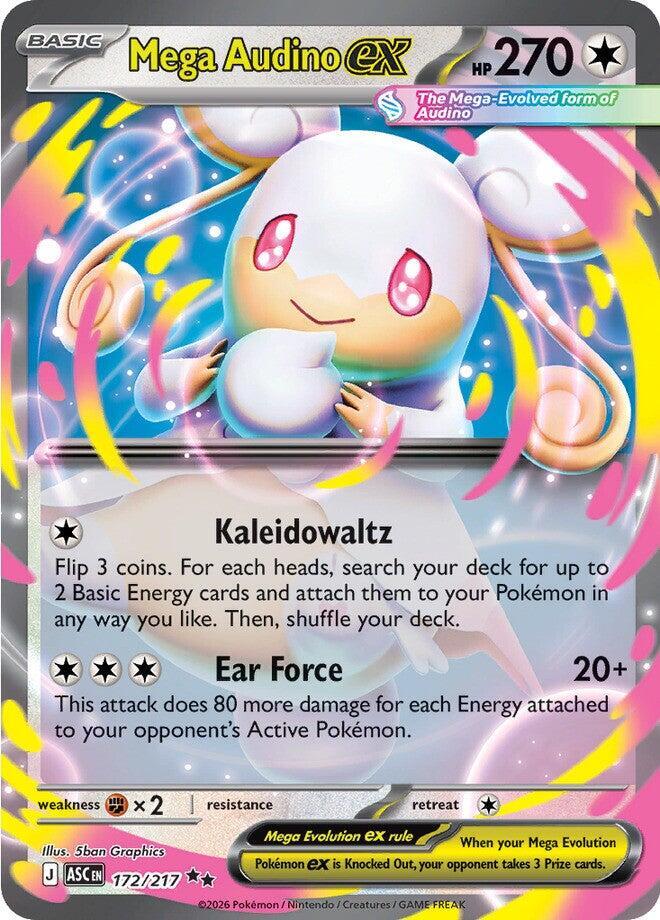 Mega Audino ex 172/217 (ME: Ascended Heroes)  - Holofoil