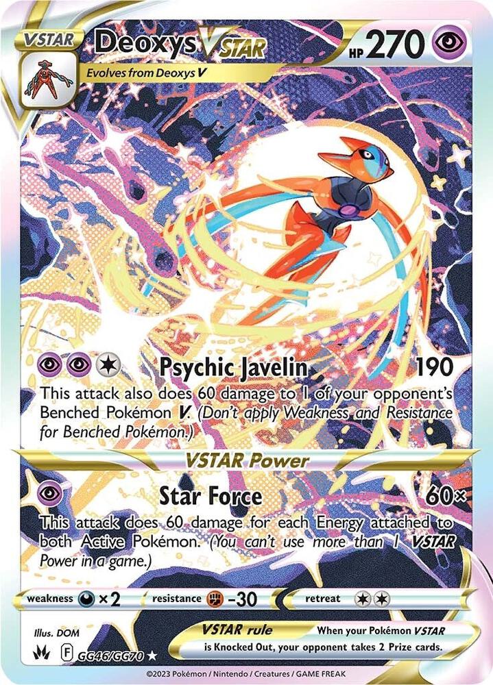 Deoxys VSTAR GG46/GG70 (SWSH: Crown Zenith: Galarian Gallery)  - Holofoil