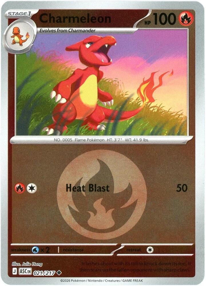 Charmeleon 021/217 (ME: Ascended Heroes)  - Energy Holofoil