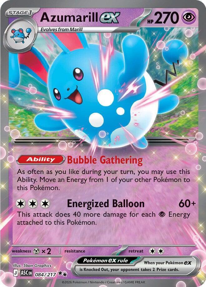 Azumarill ex 084/217 (ME: Ascended Heroes)  - Holofoil