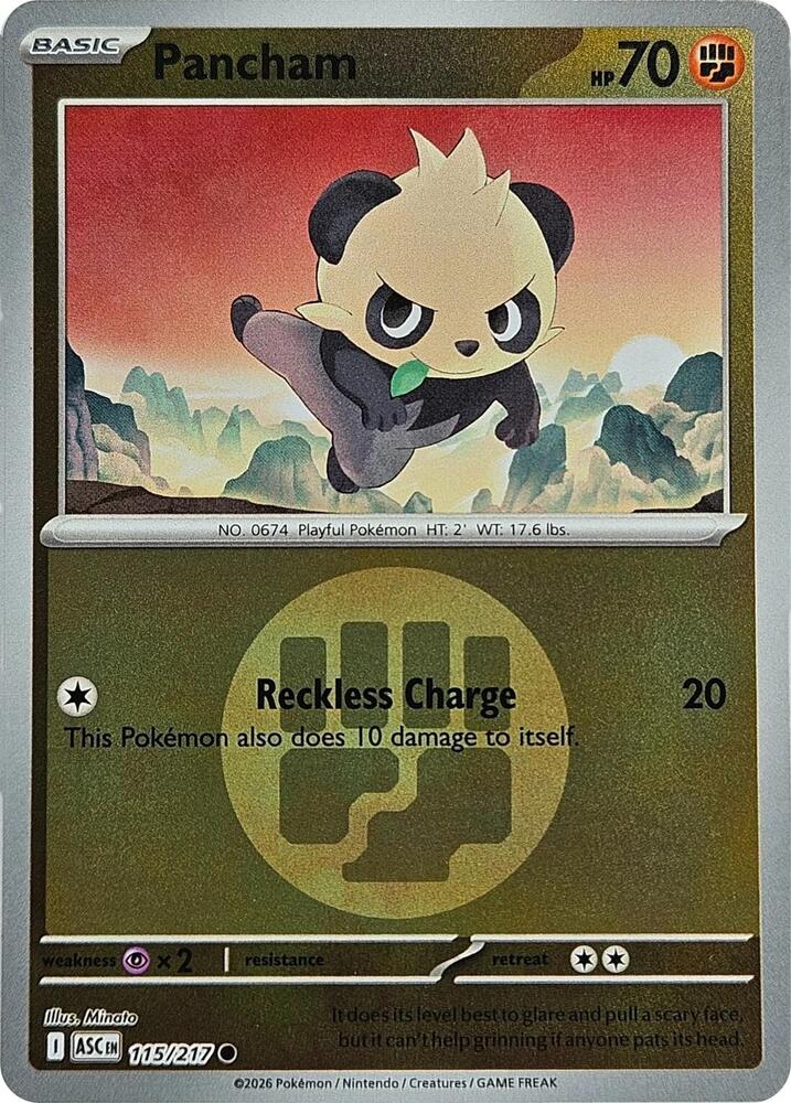 Pancham 115/217 (ME: Ascended Heroes)  - Energy Holofoil