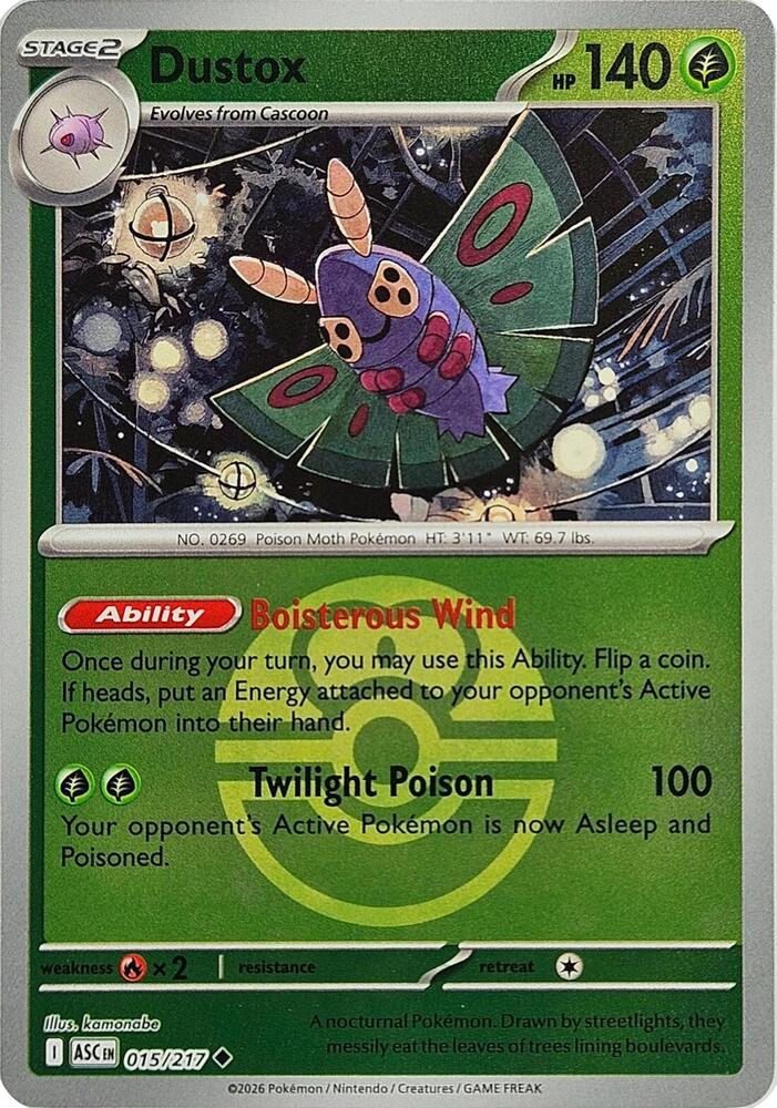 Dustox 015 217 Love Ball 015/217 (ME: Ascended Heroes)  - Love Ball Holofoil