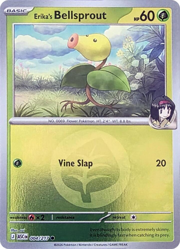 Erika's Bellsprout 004/217 (ME: Ascended Heroes)  - Energy Holofoil