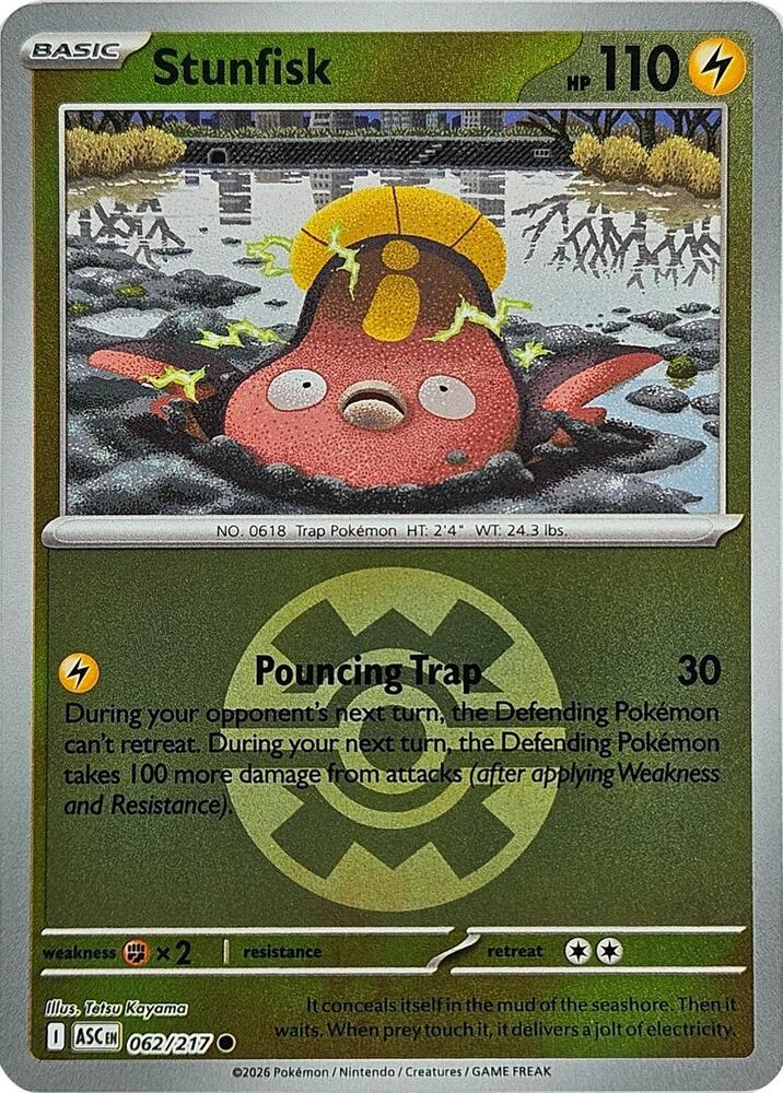 Stunfisk 062/217 (ME: Ascended Heroes)  - Quick Ball Holofoil
