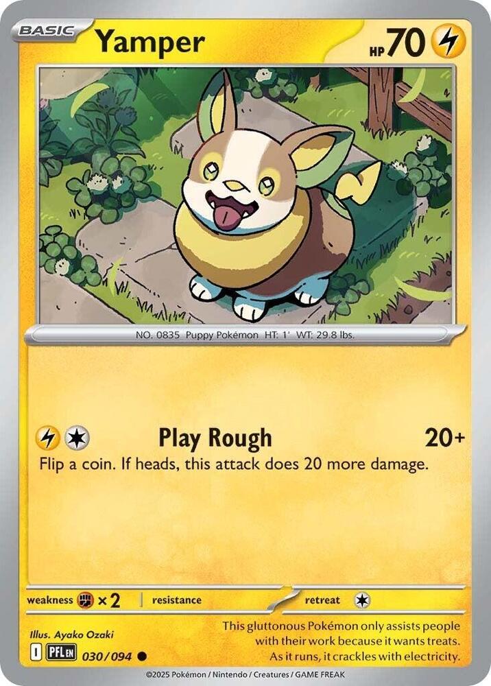 Yamper 030/094 (ME02: Phantasmal Flames)  - Reverse Holofoil