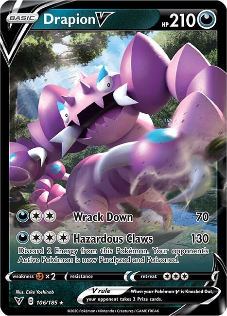 Drapion V 106/185 (SWSH04: Vivid Voltage)  - Holofoil